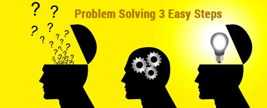 the three steps in problem solving